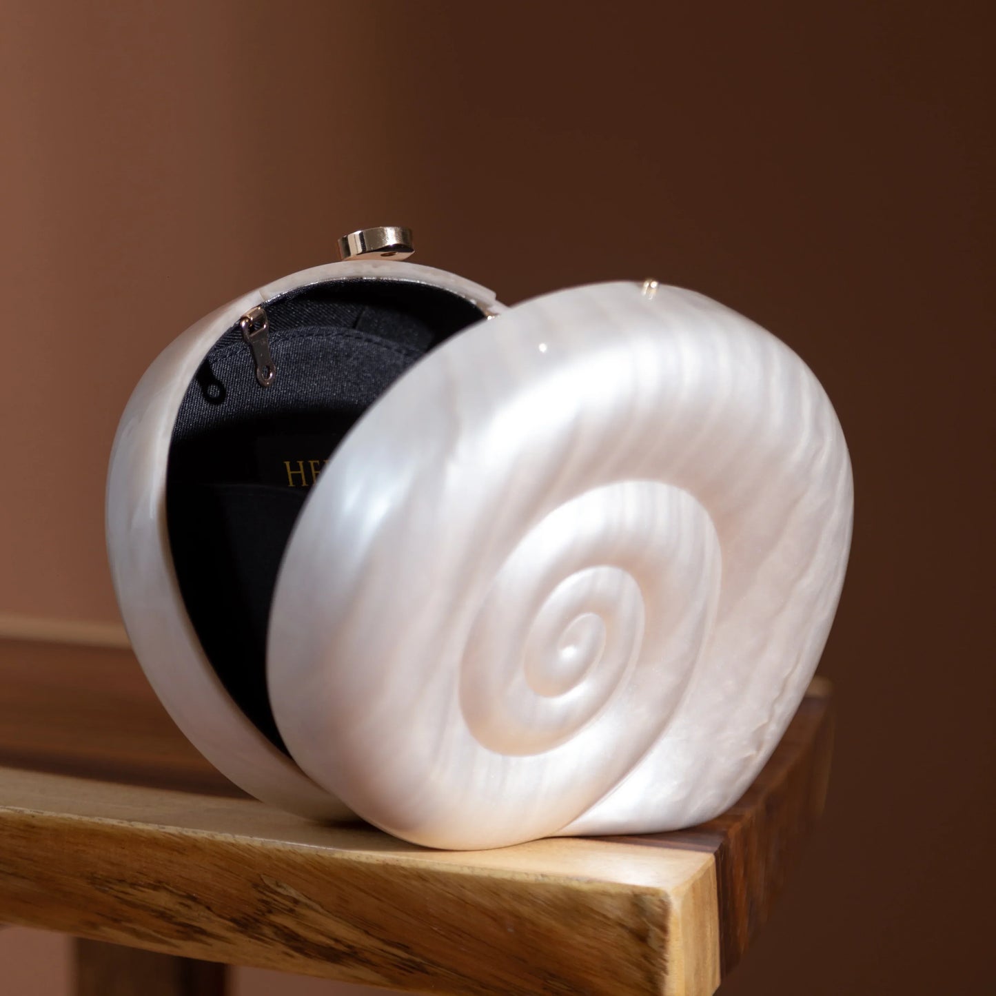 Acrylic Shell Shape Clutch