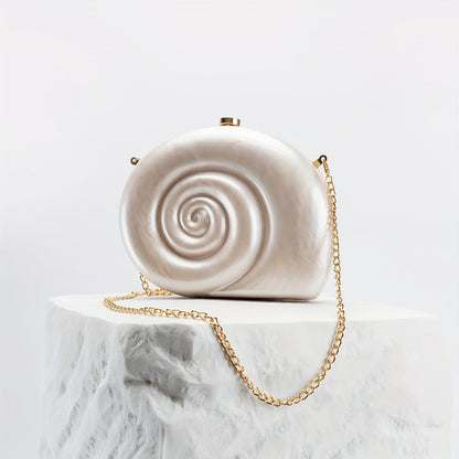 Acrylic Shell Shape Clutch