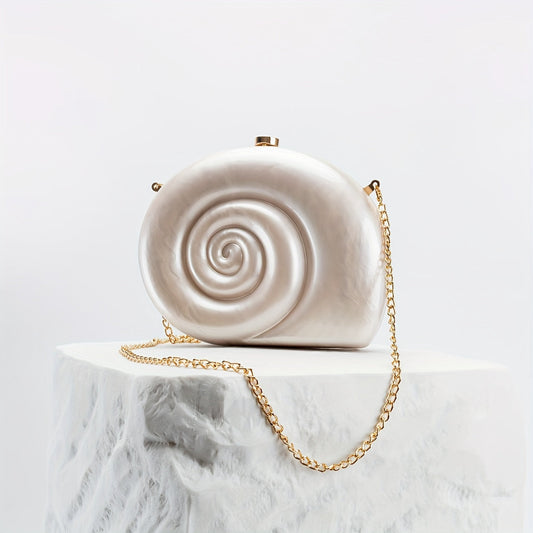 Acrylic Shell Shape Clutch